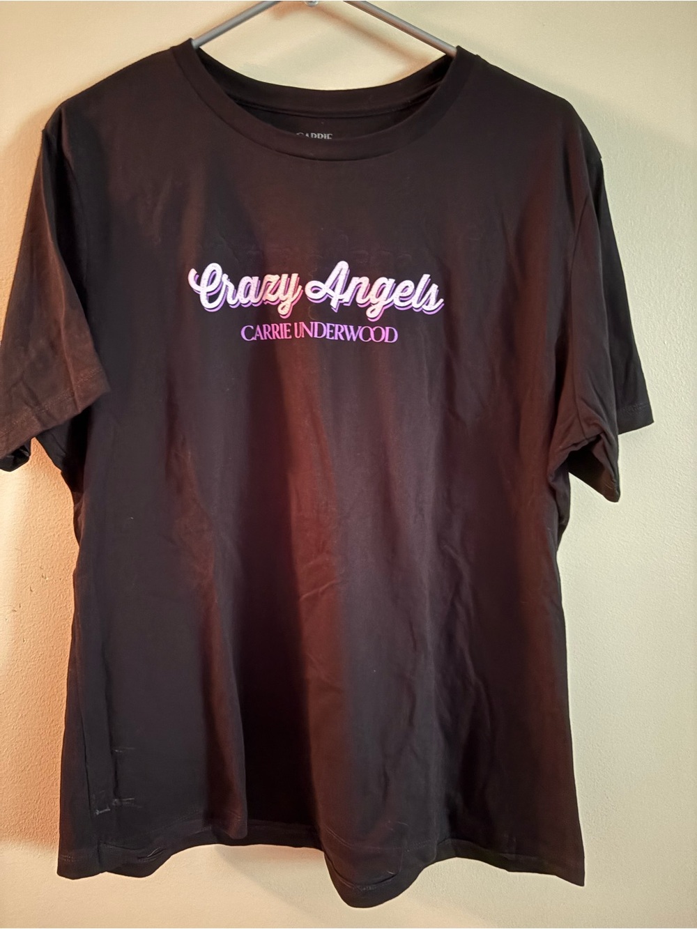 Crazy Angels Carrie Underwood Black Graphic Tee